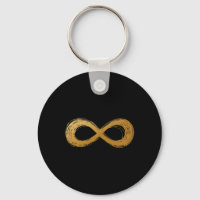 Golden Infinity Neurodiversity Symbol - Autism Awa