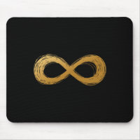 Golden Infinity Neurodiversity Symbol - Autism Awa