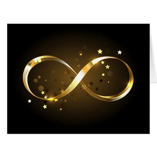Golden Infinity Symbol (Front Horizontal)
