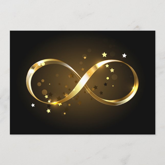 Golden Infinity Symbol Advice Card (Front)