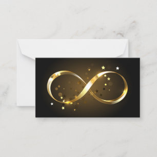 Golden Infinity Symbol Advice Card