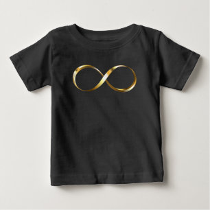 Golden Infinity Symbol Baby T-Shirt