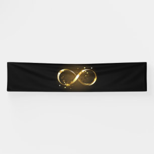 Golden Infinity Symbol Banner