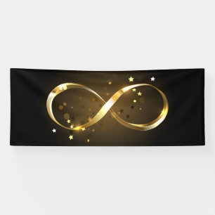 Golden Infinity Symbol Banner
