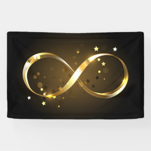 Golden Infinity Symbol Banner