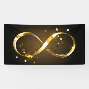 Golden Infinity Symbol Banner