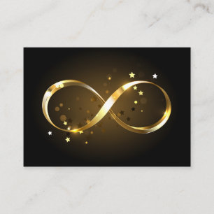 Golden Infinity Symbol Business Card