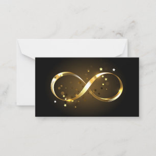 Golden Infinity Symbol Card