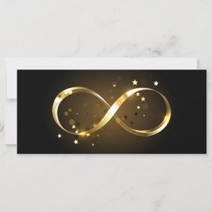 Golden Infinity Symbol Card