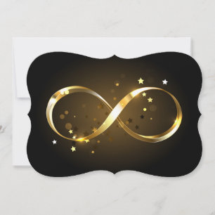 Golden Infinity Symbol Card
