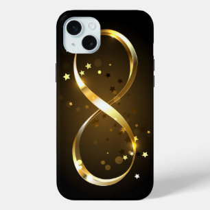 Golden Infinity Symbol iPhone 15 Mini Case