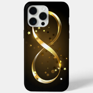 Golden Infinity Symbol iPhone 15 Pro Max Case