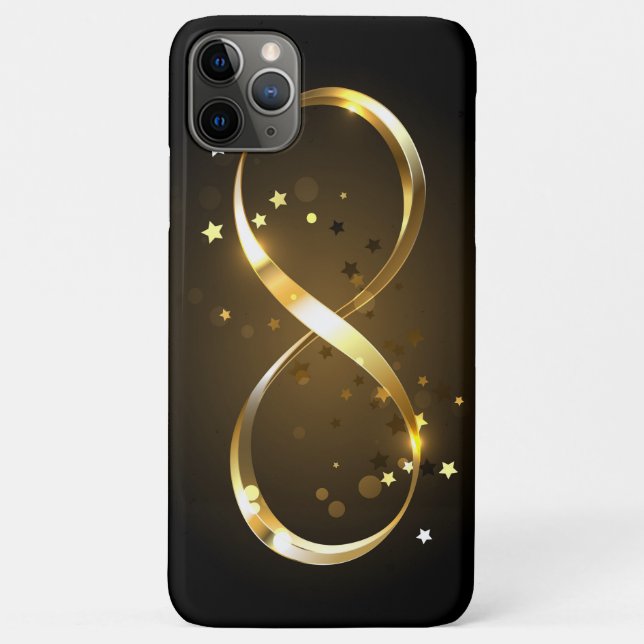 Golden Infinity Symbol Case-Mate iPhone Case (Back)