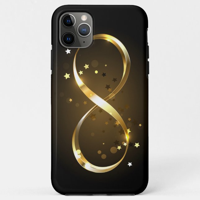 Golden Infinity Symbol Case-Mate iPhone Case (Back)