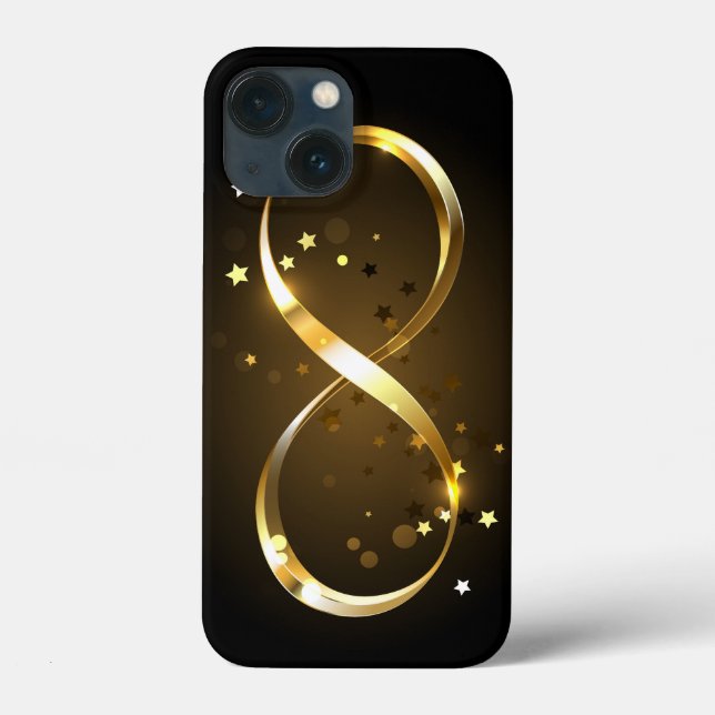 Golden Infinity Symbol Case-Mate iPhone Case (Back)