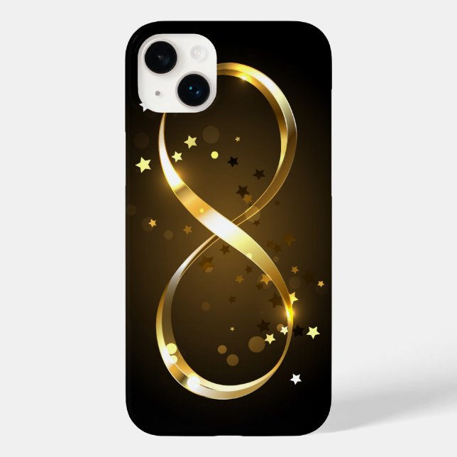 Golden Infinity Symbol Case-Mate iPhone Case (Back)