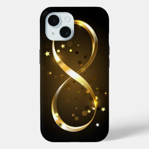 Golden Infinity Symbol iPhone 15 Case