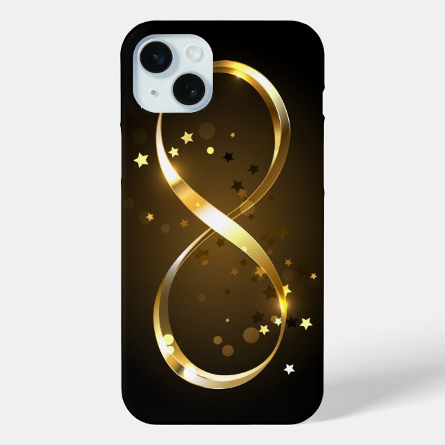 Golden Infinity Symbol Case-Mate iPhone Case (Back)