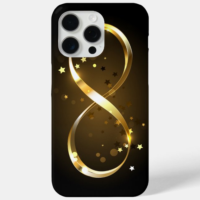 Golden Infinity Symbol Case-Mate iPhone Case (Back)