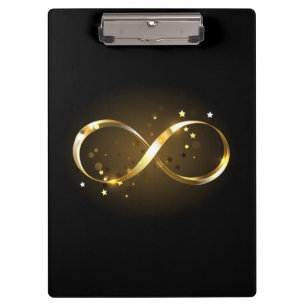 Golden Infinity Symbol Clipboard