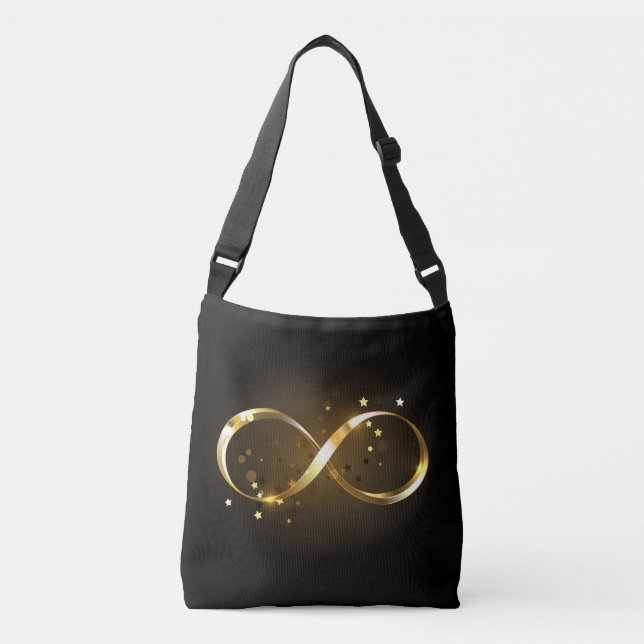 Golden Infinity Symbol Crossbody Bag (Front)
