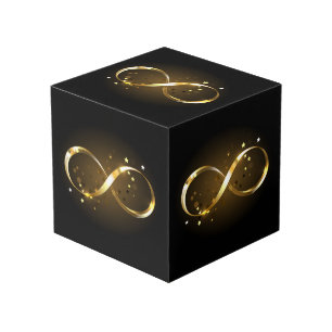 Golden Infinity Symbol Cube