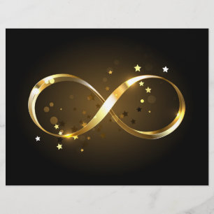 Golden Infinity Symbol Custom Letterhead