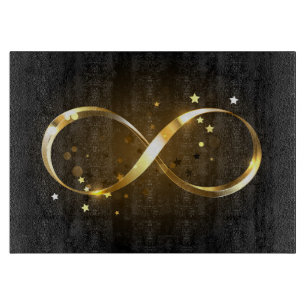 Golden Infinity Symbol Cutting Board