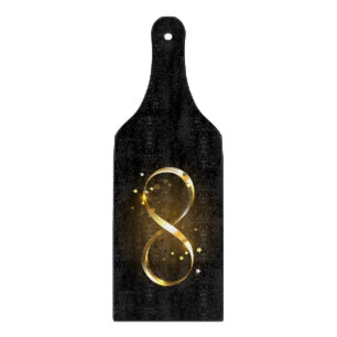 Golden Infinity Symbol Cutting Board