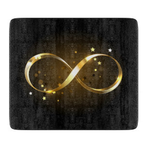 Golden Infinity Symbol Cutting Board