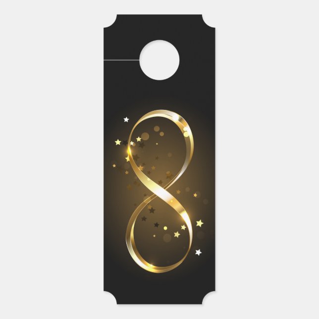 Golden Infinity Symbol Door Hanger (Front)