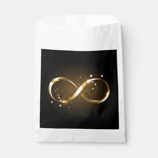 Golden Infinity Symbol Favour Bag (Front)