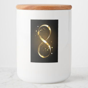Golden Infinity Symbol Food Label