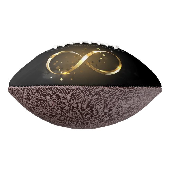 Golden Infinity Symbol Football (Rotated 270)