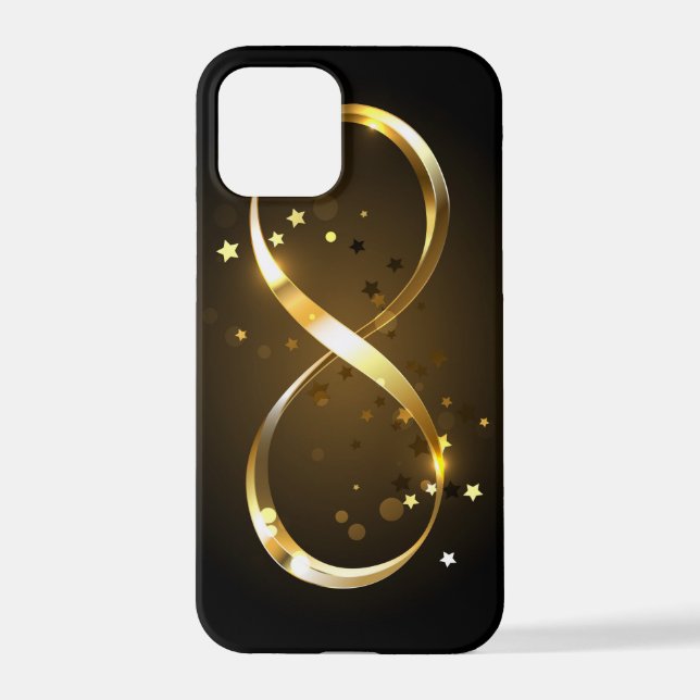 Golden Infinity Symbol iPhone Case (Back)