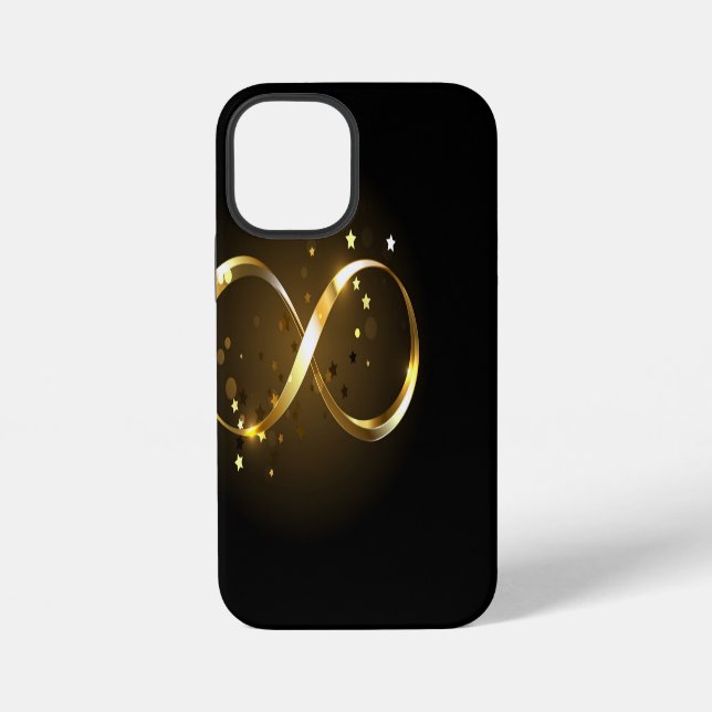 Golden Infinity Symbol iPhone Case (Back)