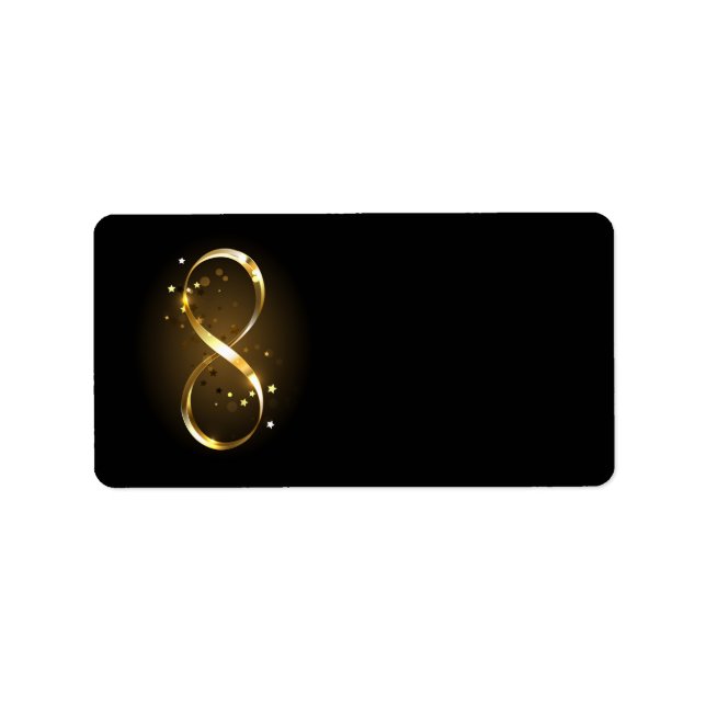 Golden Infinity Symbol Label (Front)