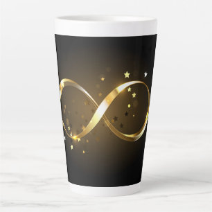 Golden Infinity Symbol Latte Mug