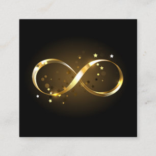 Golden Infinity Symbol Loyalty Card