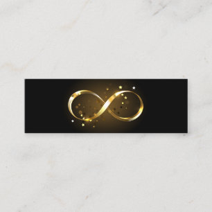Golden Infinity Symbol Loyalty Card
