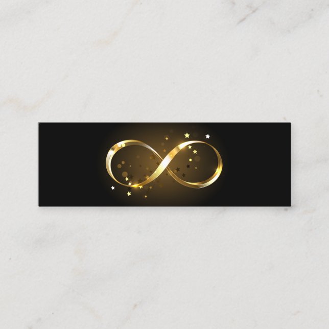 Golden Infinity Symbol Loyalty Card (Front)