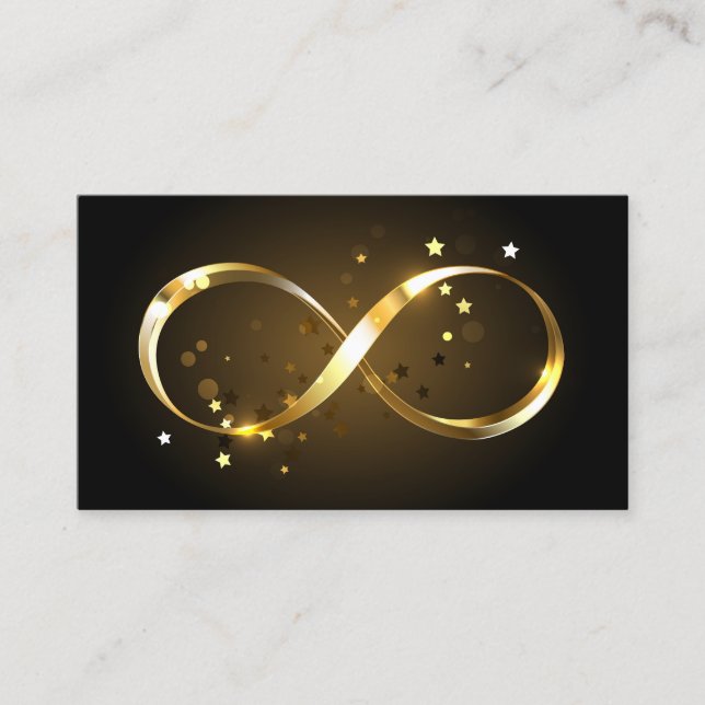 Golden Infinity Symbol Loyalty Card (Front)