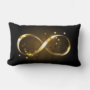 Golden Infinity Symbol Lumbar Cushion