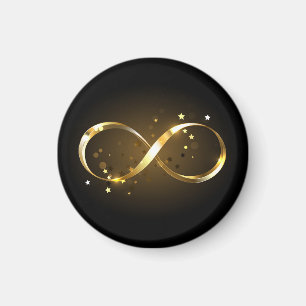 Golden Infinity Symbol Magnet
