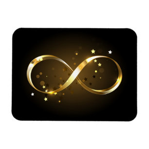 Golden Infinity Symbol Magnet