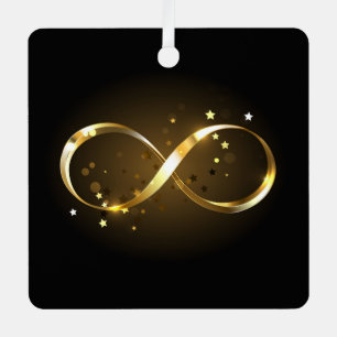 Golden Infinity Symbol Metal Tree Decoration