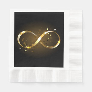 Golden Infinity Symbol Napkin
