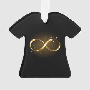 Golden Infinity Symbol Ornament