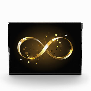 Golden Infinity Symbol Photo Block