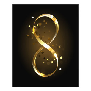 Golden Infinity Symbol Photo Print
